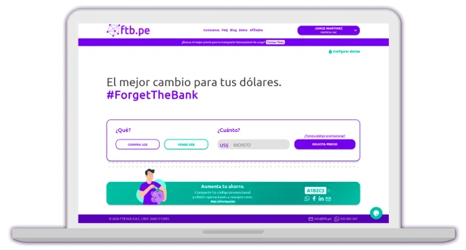 Compra y vende tus dólares al mejor tipo de cambio
