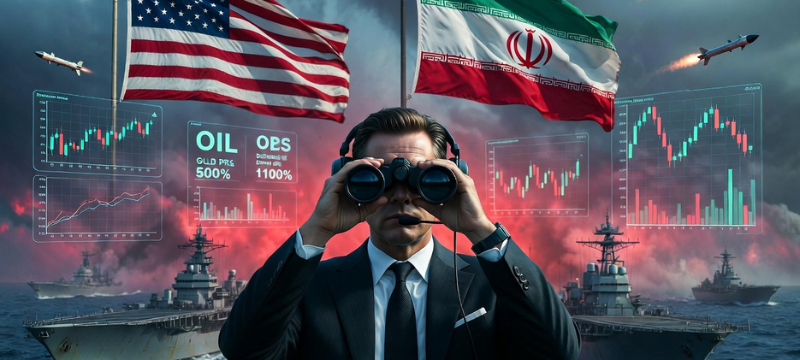 Gráfico que muestra el avance del dólar de 3.4360 a 3.4980 en un contexto de tensión geopolítica en el estrecho de Ormuz y las relaciones Irán-EE. UU., junto con el impacto en los mercados por un posible acuerdo y estabilización del precio del petróleo. Incluye detalles sobre las expectativas de la economía de EE. UU., como el índice de gasto en consumo personal (PCE), y las decisiones de la Reserva Federal sobre tasas de interés frente al shock energético.