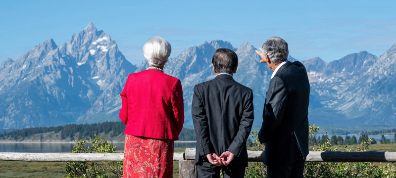 Reunión de Jackson Hole, Reserva Federal de Kansas City, banqueros centrales, ministros de finanzas, política monetaria global, movimientos en tasas de interés, control de la inflación, Reserva Federal de Estados Unidos, inversionistas, bancos centrales de Europa
