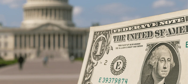 dólar, tipo de cambio, cierre del gobierno de EE. UU., administración estadounidense, Reserva Federal, Fed, tasas de interés, recorte de tasas, empleo en EE. UU., Encuesta de Empleo Privado ADP, mercado laboral, bonos, bolsas, déficit comercial